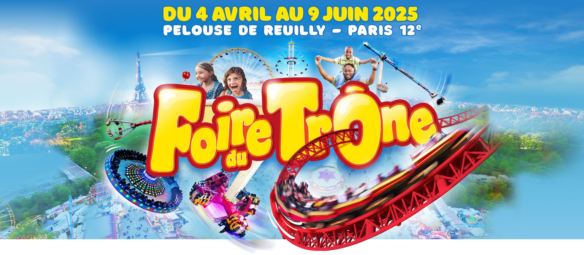 Foire du Trône - Du 22 mars au 21 avril 2024 - Pelouse de Reuilly - Paris 12e